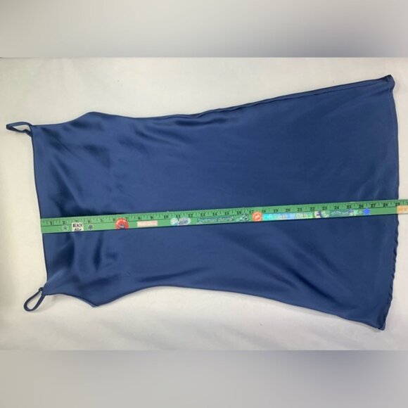 Satin Slip Dress Intimate Sleepwear Pretty‎ is Power Blue Women’s Size Medium - Picture 6 of 15